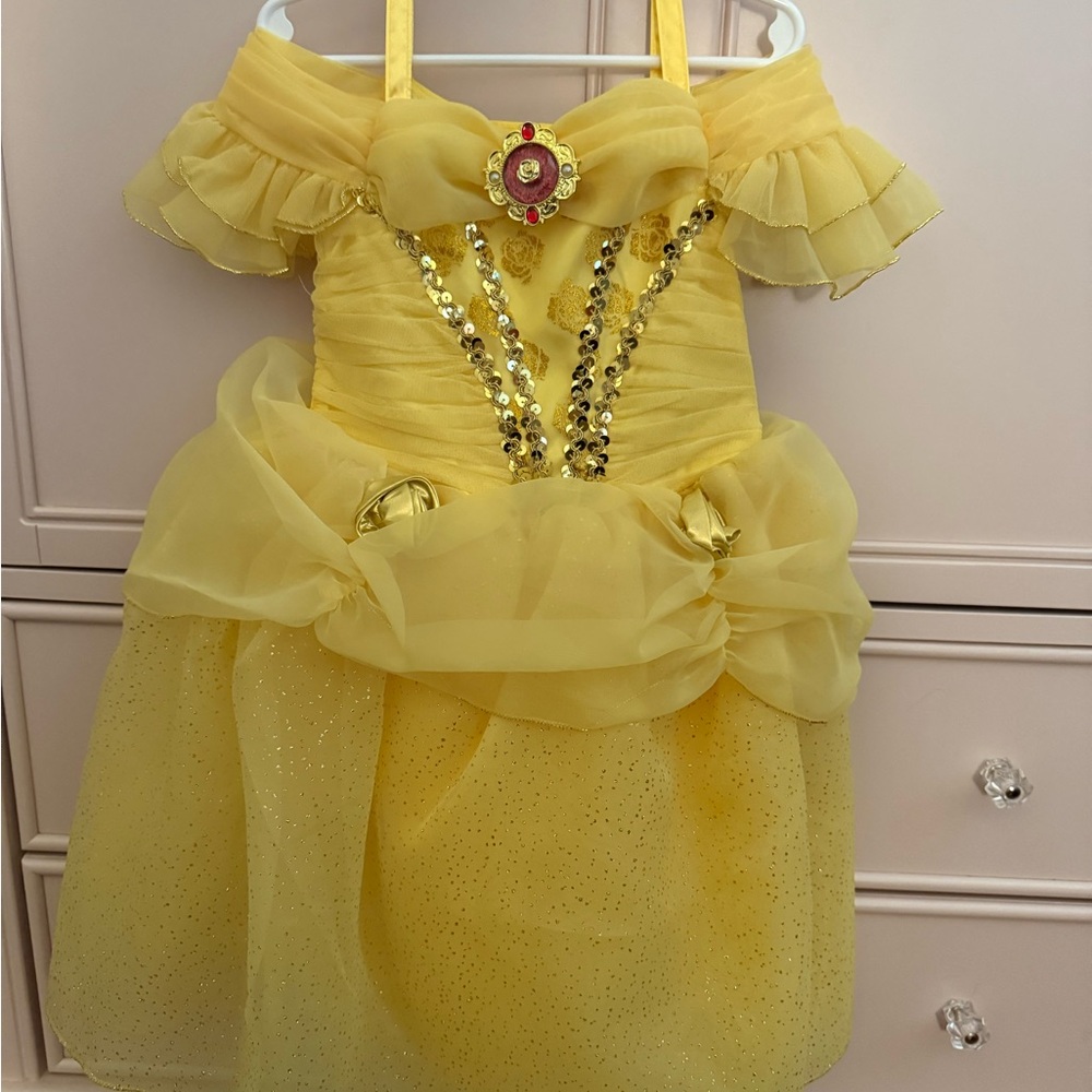 Disney Yellow Princess Dress with Gold Accents